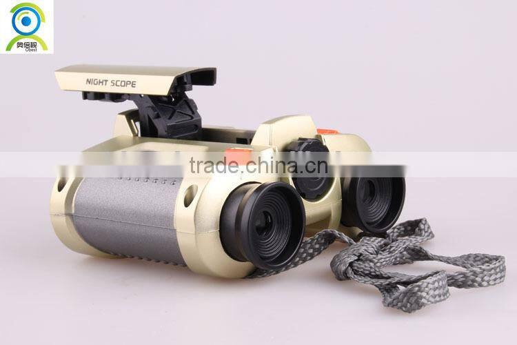 Fashion 4x30 sky-watch telescope, kids binoculars with pop-up light