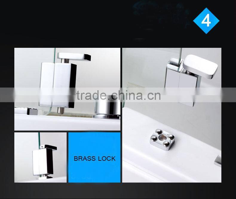 Acrylic lowes walk in bathtub with shower long glass door CE 1690*750*2057MM