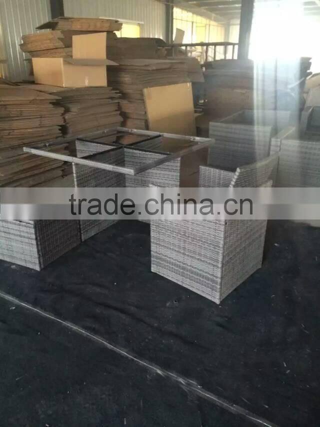 classical style rattan outdoor dining furniture