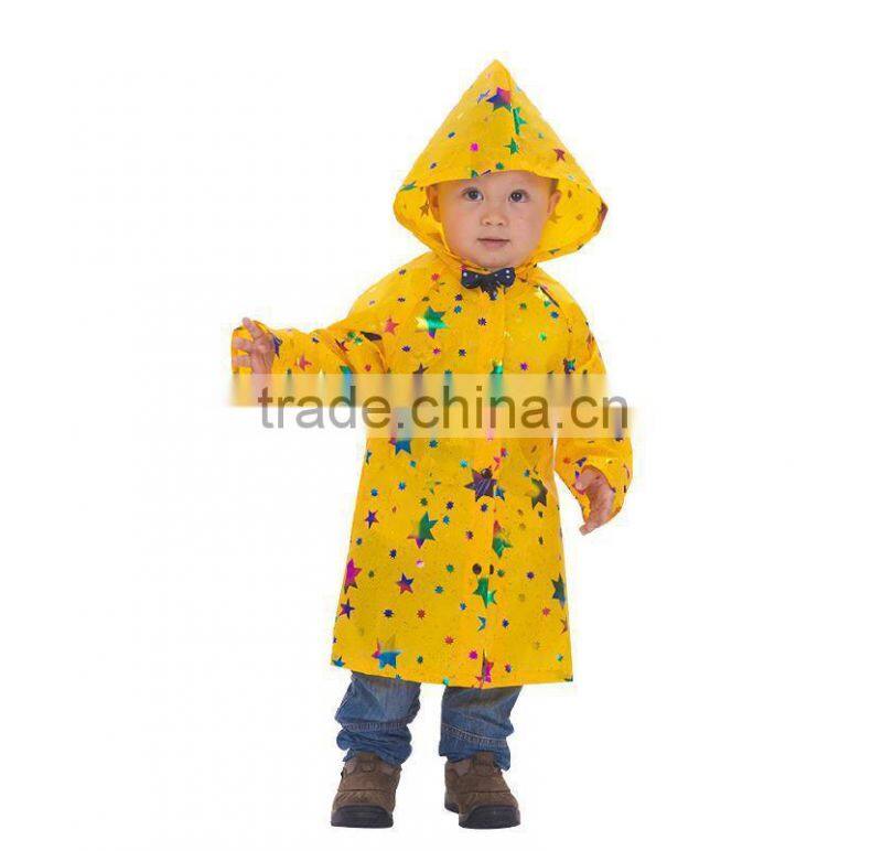wholesale yellow thin raincoat for kids
