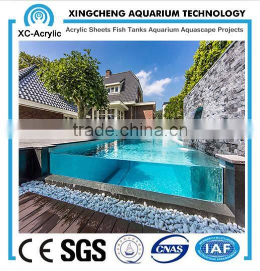 High quality and good transparent acrylic panels for swimming pool