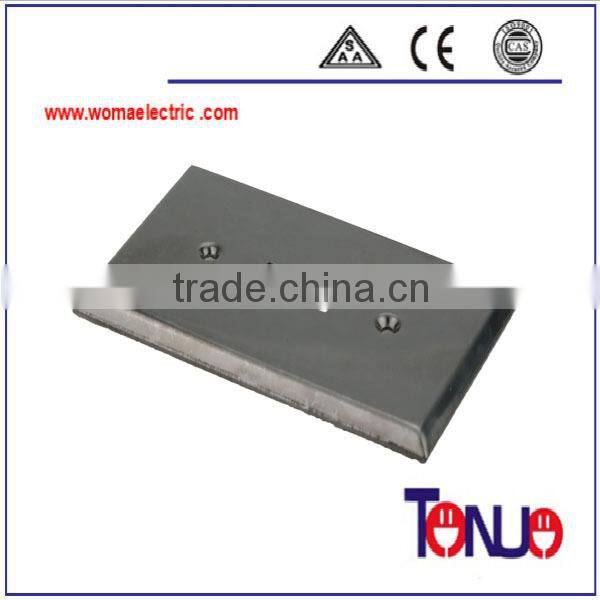 plug socket 2 gang steel cover