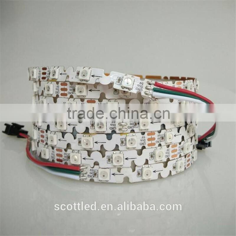 flexible rgb led strip 5mm PCB with smd 5050 rgb non-waterproof sk6812 mini led strip