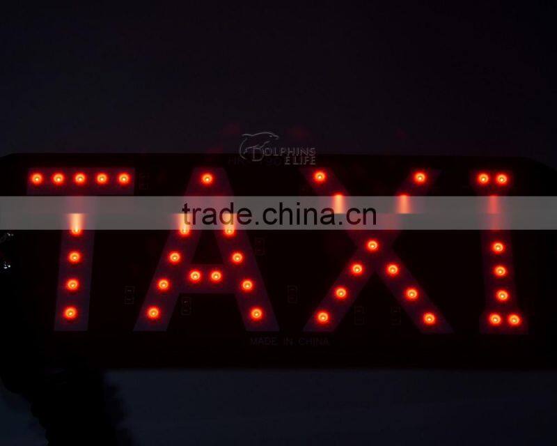 Popular 45SMD 3528 LED Taxi Top Light With Switch Indicator License Plate Light Taxi Sign Roof Light