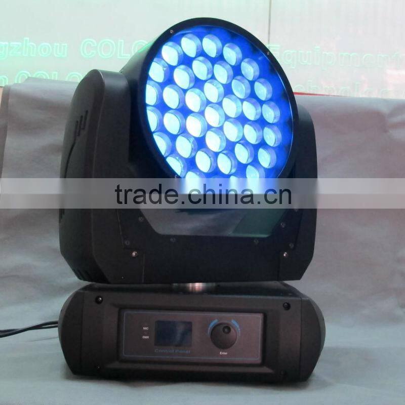 37*12w LED zoom washer RGBW 4 in 1 cree led stage light