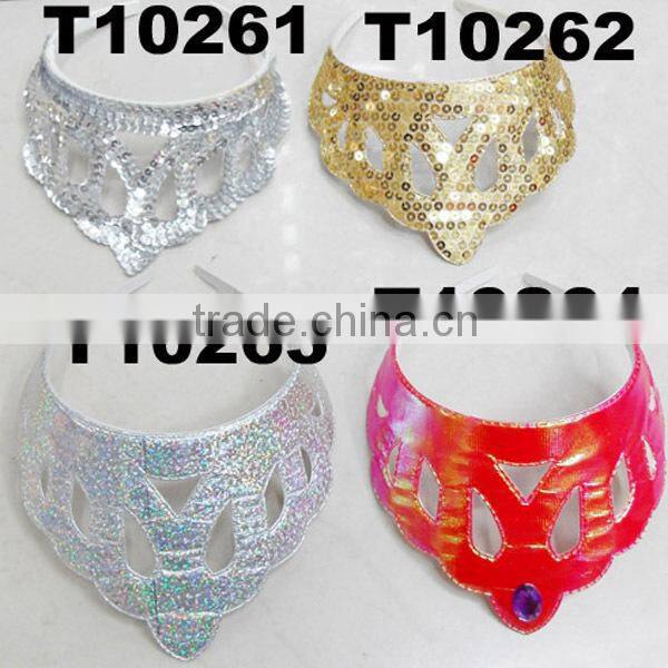 kids party colored paper crown pattern