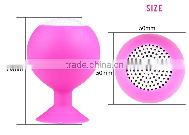 the best sale promotion gift speaker with dustproof waterproof silicone case for mobile phone tablet pc