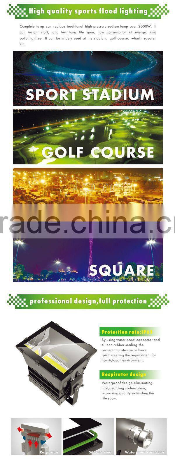 1000w led floodlight replace floodlight 2000w IP66 waterproof LED high mast light