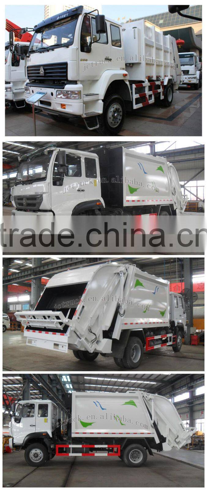 Durable 4000ton howo ZZ 4x2 garbage truck of Preferential price