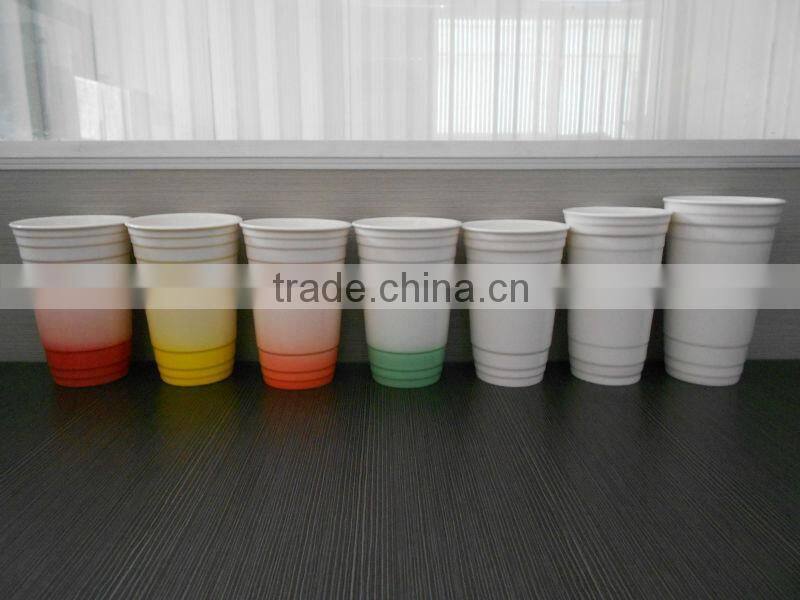 14OZ porcelain coffee single/double wall mug with silicon lid sublimation mug