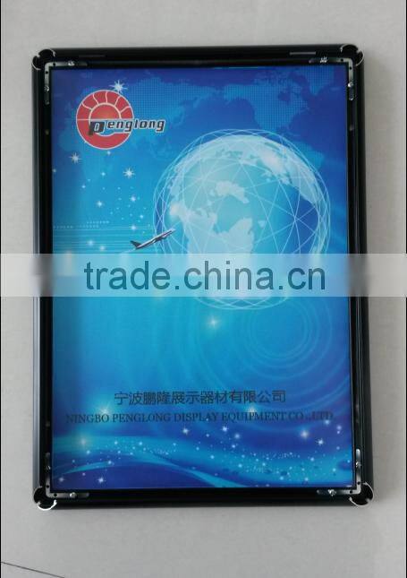 60*90poster frames,80*120 Black poster frames 25mm,snap frame board black