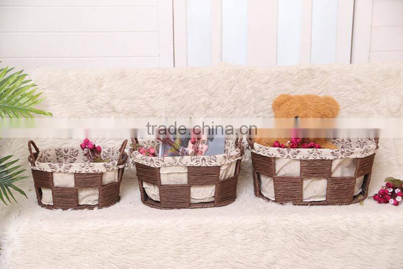 7 hand woven - pastoral style - straw - Storage Basket - Storage Basket - water basket - sundry basket - woven baskets