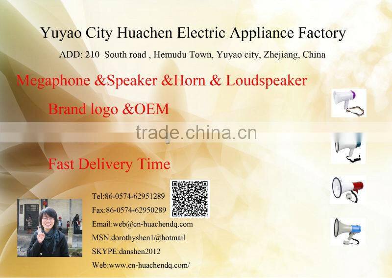 Tour guide used definition plastic megaphone