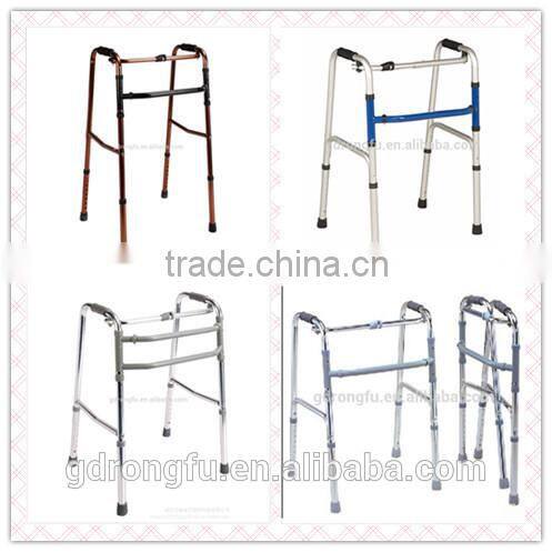 foldable adjustable aluminum walker without wheels