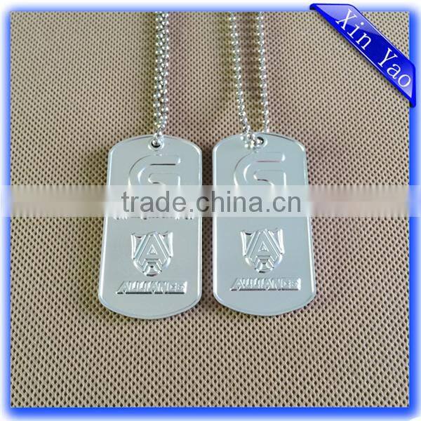 Factory stamping aluminum cheap enamel black dog tag