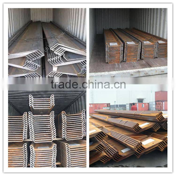 Hot Sale! High Quality! Different types of Steel sheet piles U type Z type