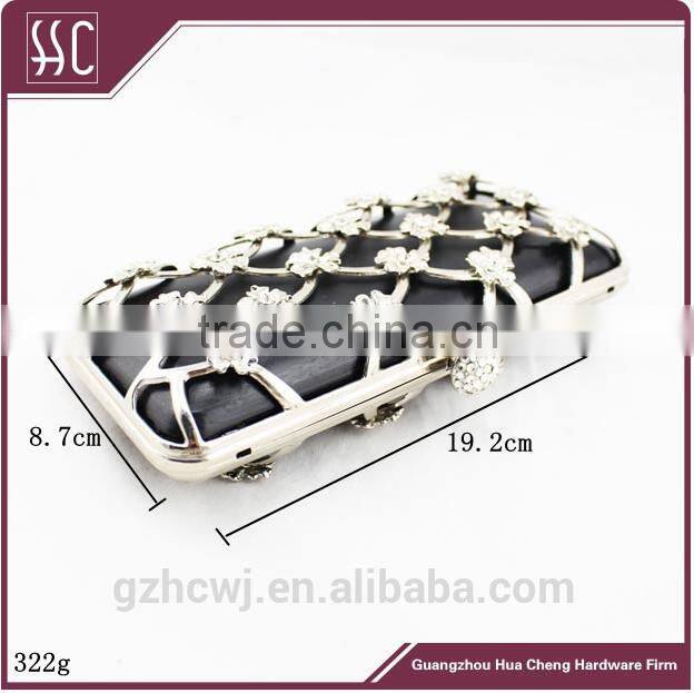 19.2*8.7cm traditional clutch bags & high quality metal clutch box frame