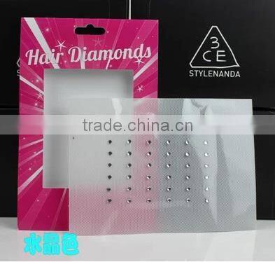 Hot sale crystal hair serum hair crystals hair bling crystal iron in hair crystals wholesale crystal hair accessories