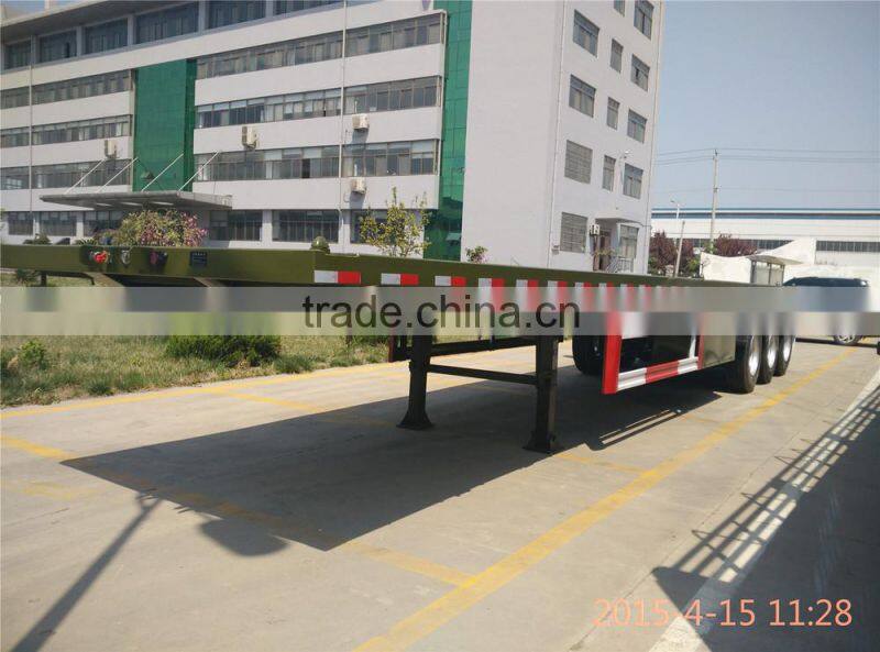 CSAC Tri-axle Container transportation chassis, flatbed trailer, 40ft semi trailer