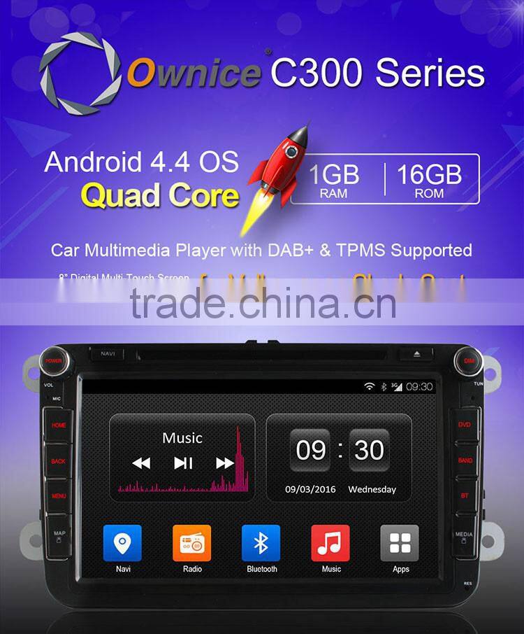 Ownice car Stereo for VW Volkswagen with mp3 player gps audio rds bluetooth multimedia car radio DAB