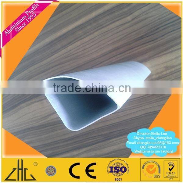 Wow!! triangular pipe aluminium prices/ aluminium awning track/ z-shaped aluminum profile/ polish aluminium titanium alloy price