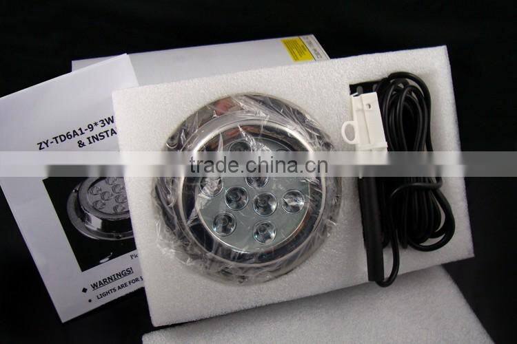 4.5 inch 27W round yacht boat marine light IP 68 316 stainless steel anti-corrosion