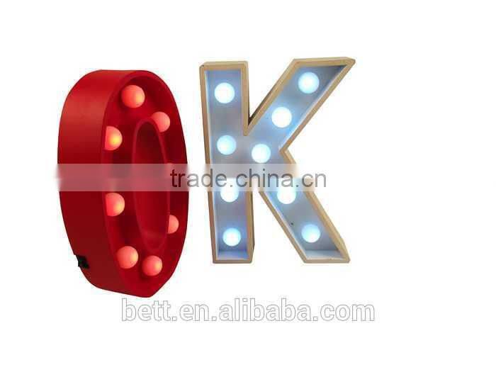 direct manufacture of illuminated turbo marquee letter light
