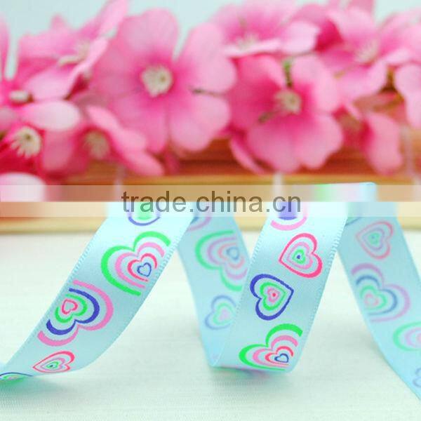 mutli color custom printed ribbon satin for sale
