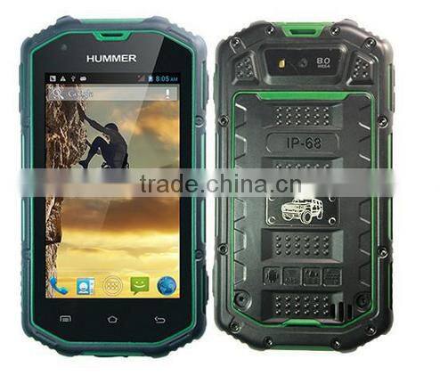 Rugged Phone IP68 Hummer H5 4.0" Capacitive Screen 512M/4G Mobile Phone Hummer H5 3G