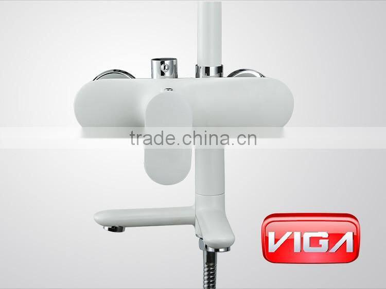 Brass square hand shower for shower column set