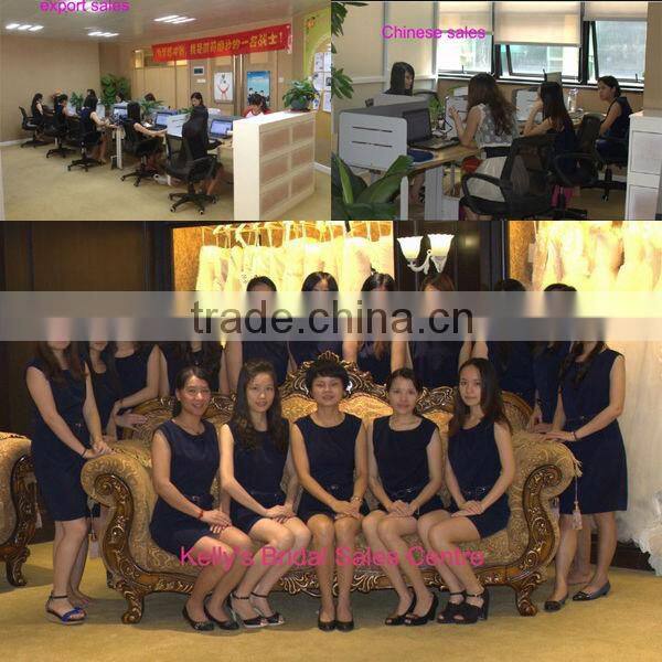 2015 sophisticated bead bodice flowers colored short wedding dress with long tail