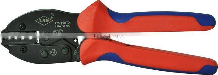 Experience production for 10years good qutails pliers for non-insulated cable links LY-110TX hand crimping tools