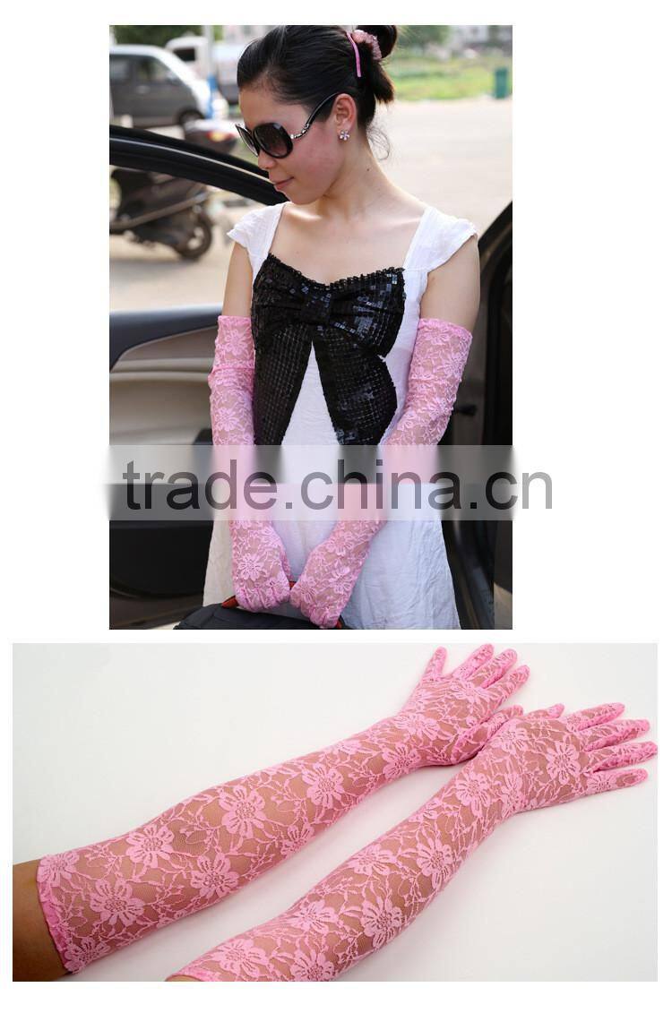 Fashion Long Hand Sleeve Sex Lace Gloves