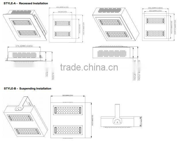 stadium light UL&cUL DLC 5 years warranty gas station(canopy) light