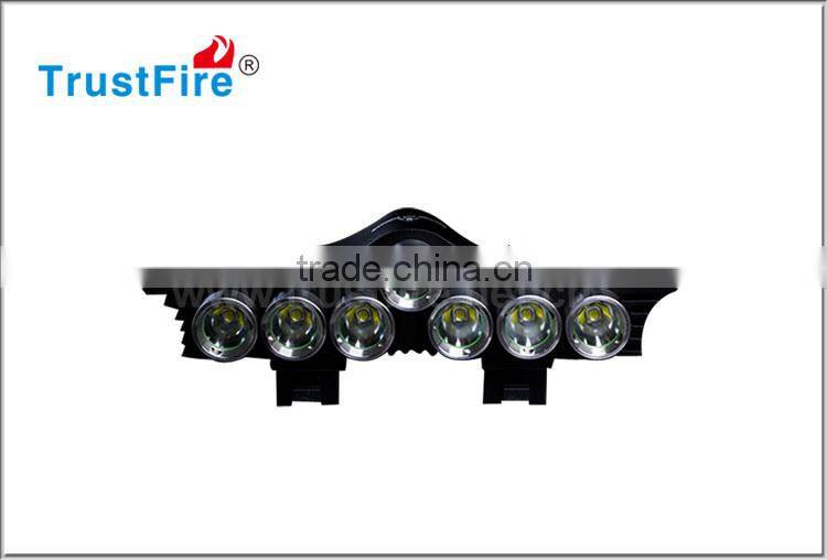 TrustFire 7" led headlight bike lights rechargeable 3200LM bike front light with bicycle bracket