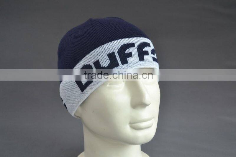 BSCI Audit 100% Acrylic Custom winter beanie hat with jacquard logo