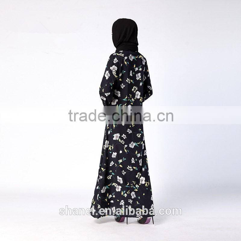 new arrival floral muslim women abayas islamic clothing