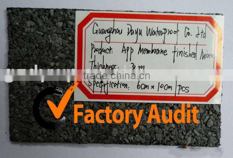 grey mineral roof membrane