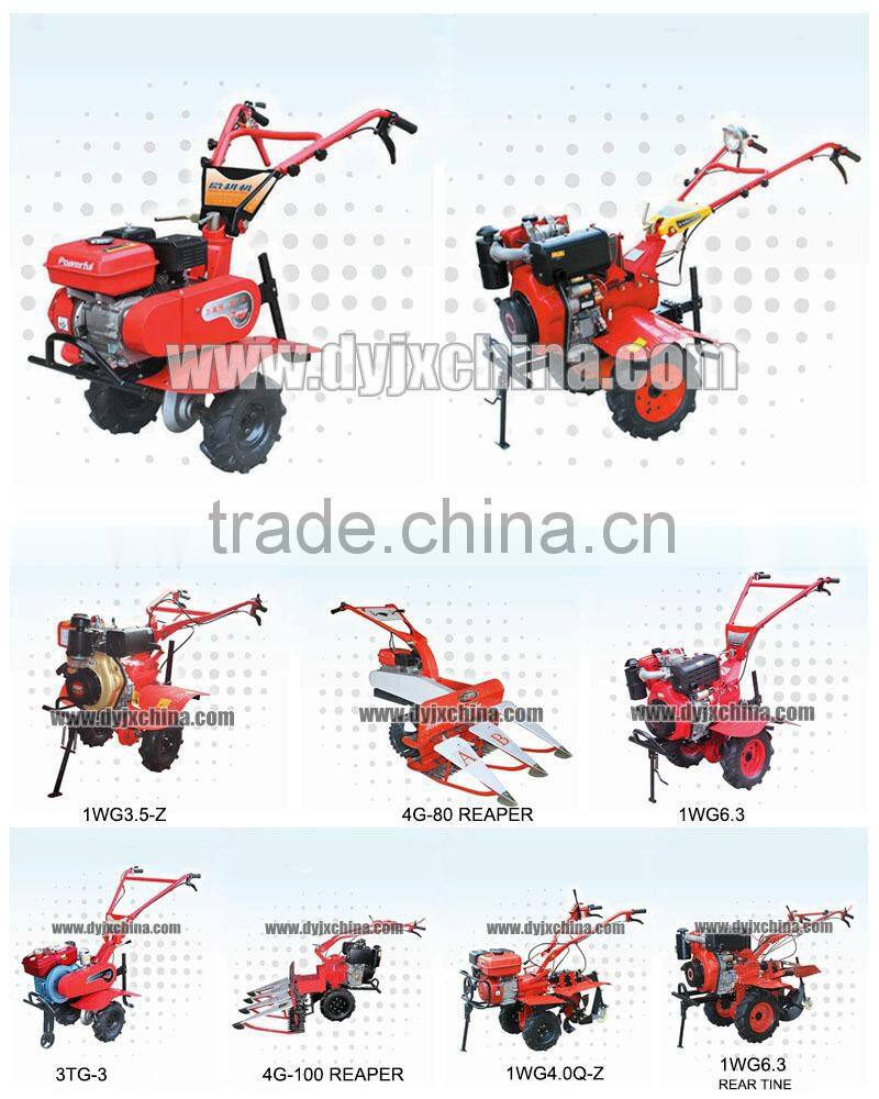 Chinese power tiller , Mini tiller cultivator , Manual tiller