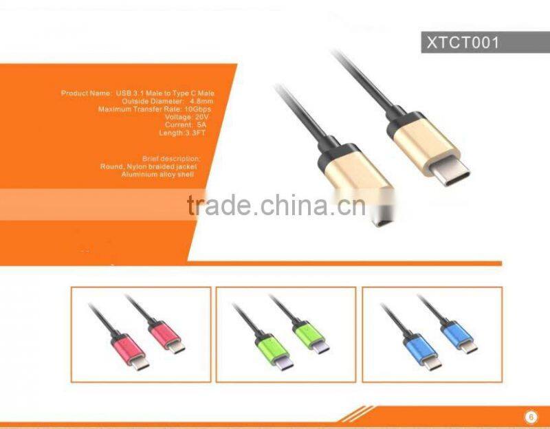 High Quality New Design Usb 3.1 A Male to Type C Cable