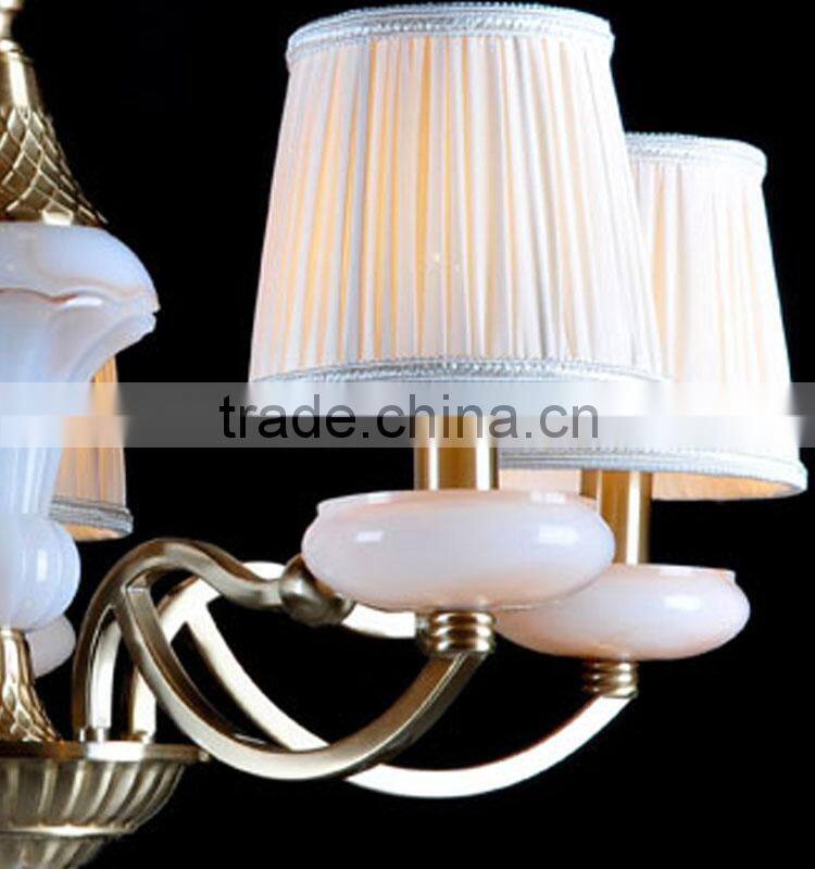 Modern Pendant Light fabric Chandelier lamp with marble