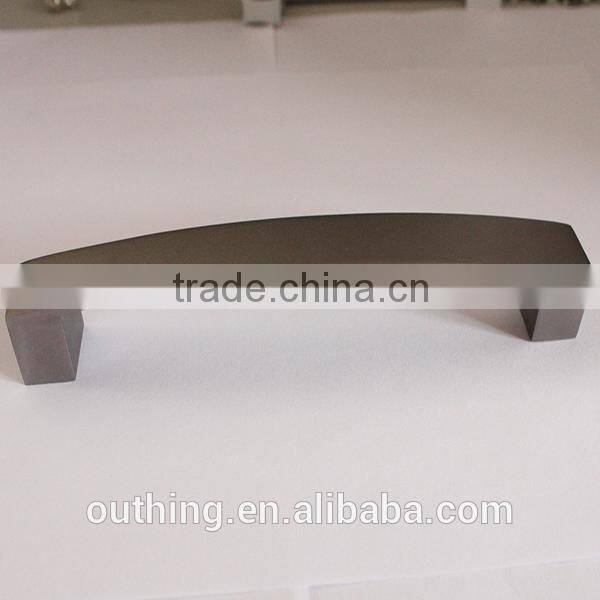 High Quality Creative shinny black cabinet aluminum handle V