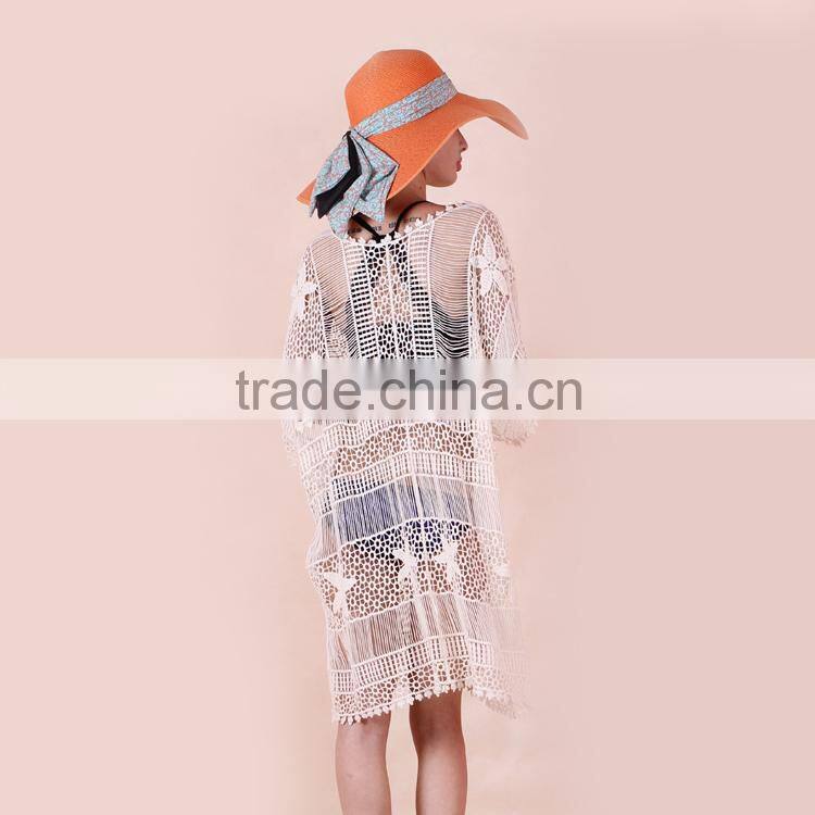100% Cotton embroidery lace garment