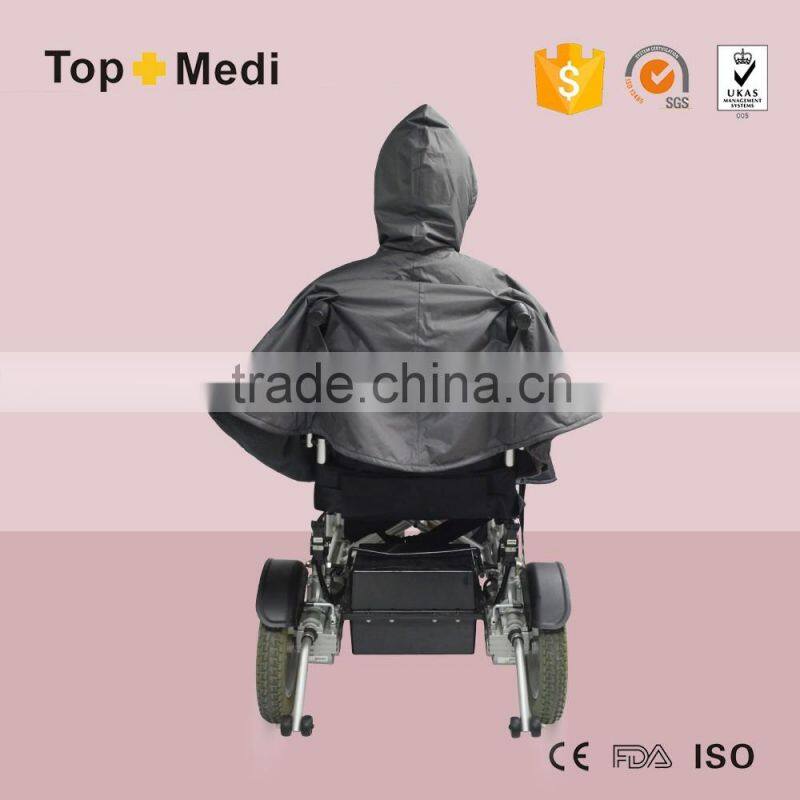 Scooter Accessories Waterproof Lined Tartan Disabled Wheelchair Poncho Raincoat