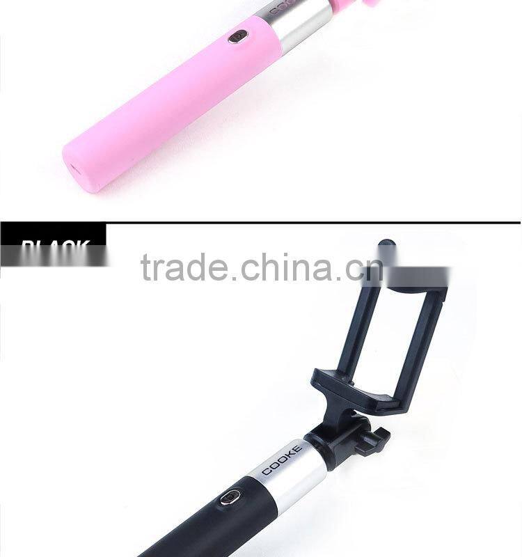 2015 new hot monopod wholesale camera bluetooth selfie stick