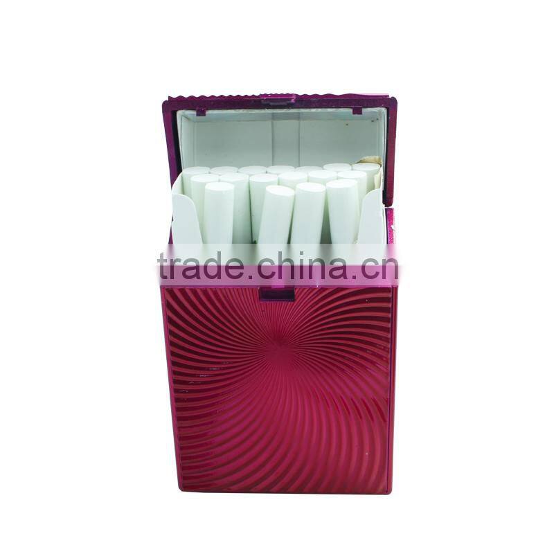 green embossed wave shape plastic cigarette case for 20s kind size 85mm cigarette pack holder