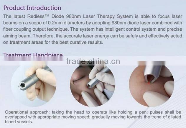 RBS03- Ramya hot sale 980NM Diode laser red blood silk removall machine