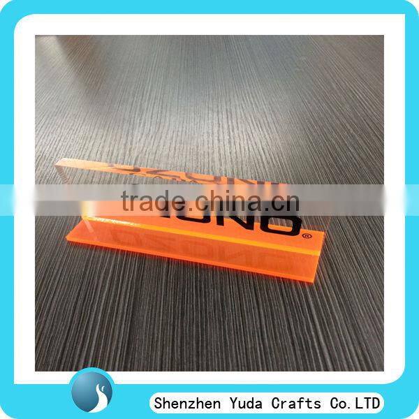 custom office perspex name plate block acrylic name tag block