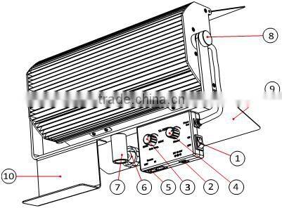 Aluminum Housing 13-18V DC LED Video Light for Photography Dimmable 3000-5500k
