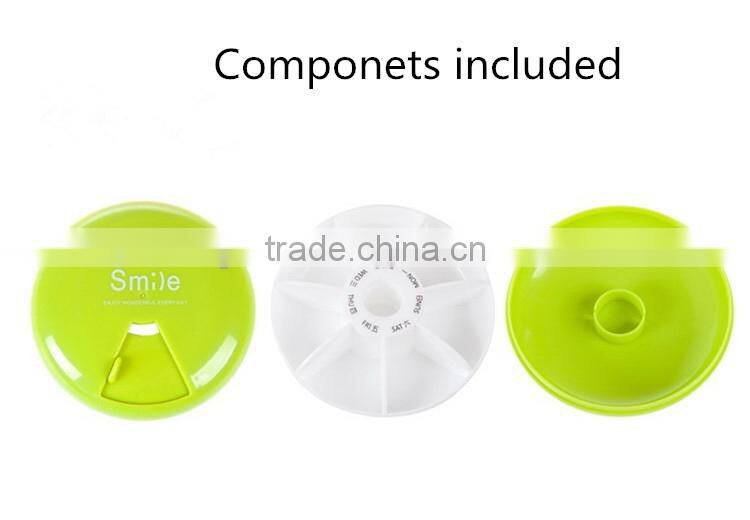 Economic Manufacture Plastic Portable Weekly Pill Box